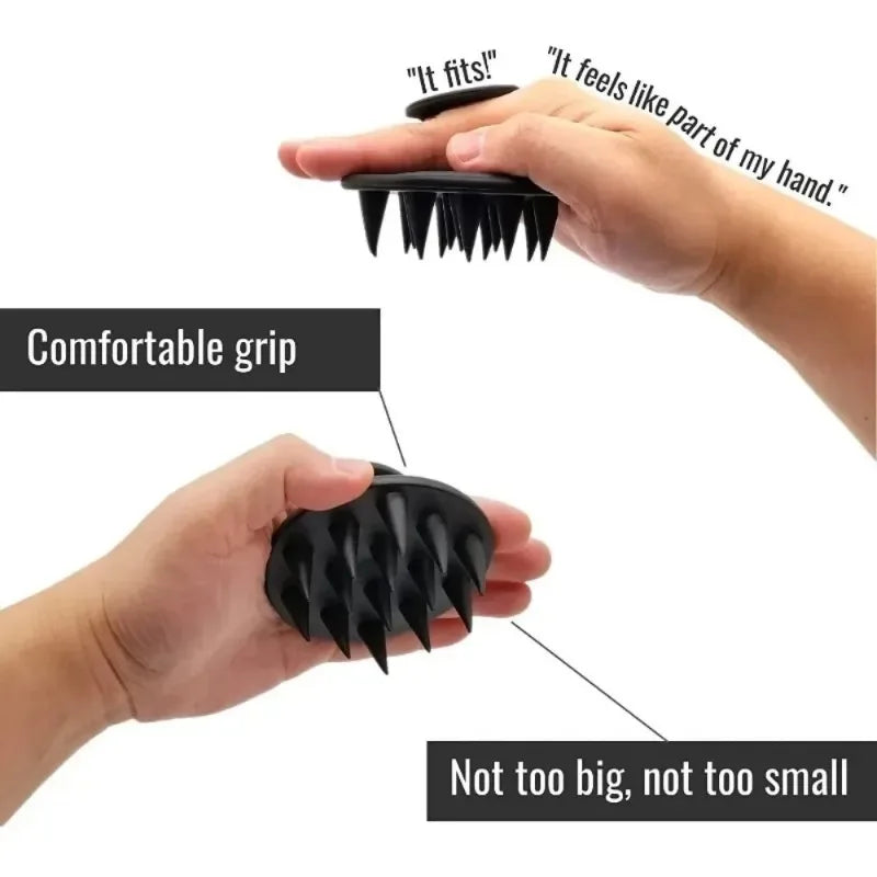 1PCS Silicone Hair Brush Scalp Massager for Hair Growth Mold-Free Shampoo Scrubber Scalp Exfoliator - Hair Care Tool