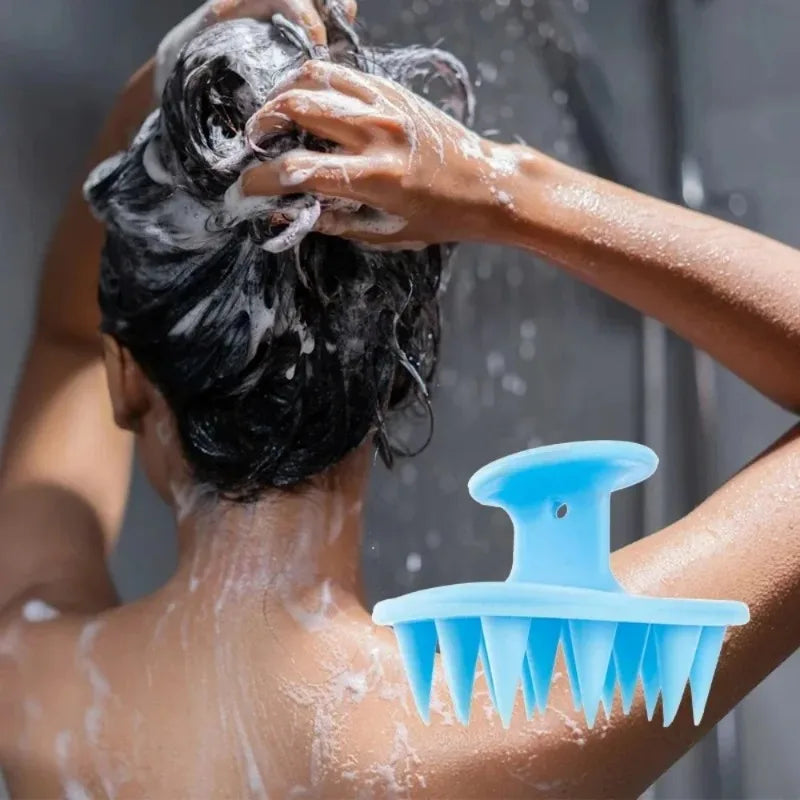 1PCS Silicone Hair Brush Scalp Massager for Hair Growth Mold-Free Shampoo Scrubber Scalp Exfoliator - Hair Care Tool